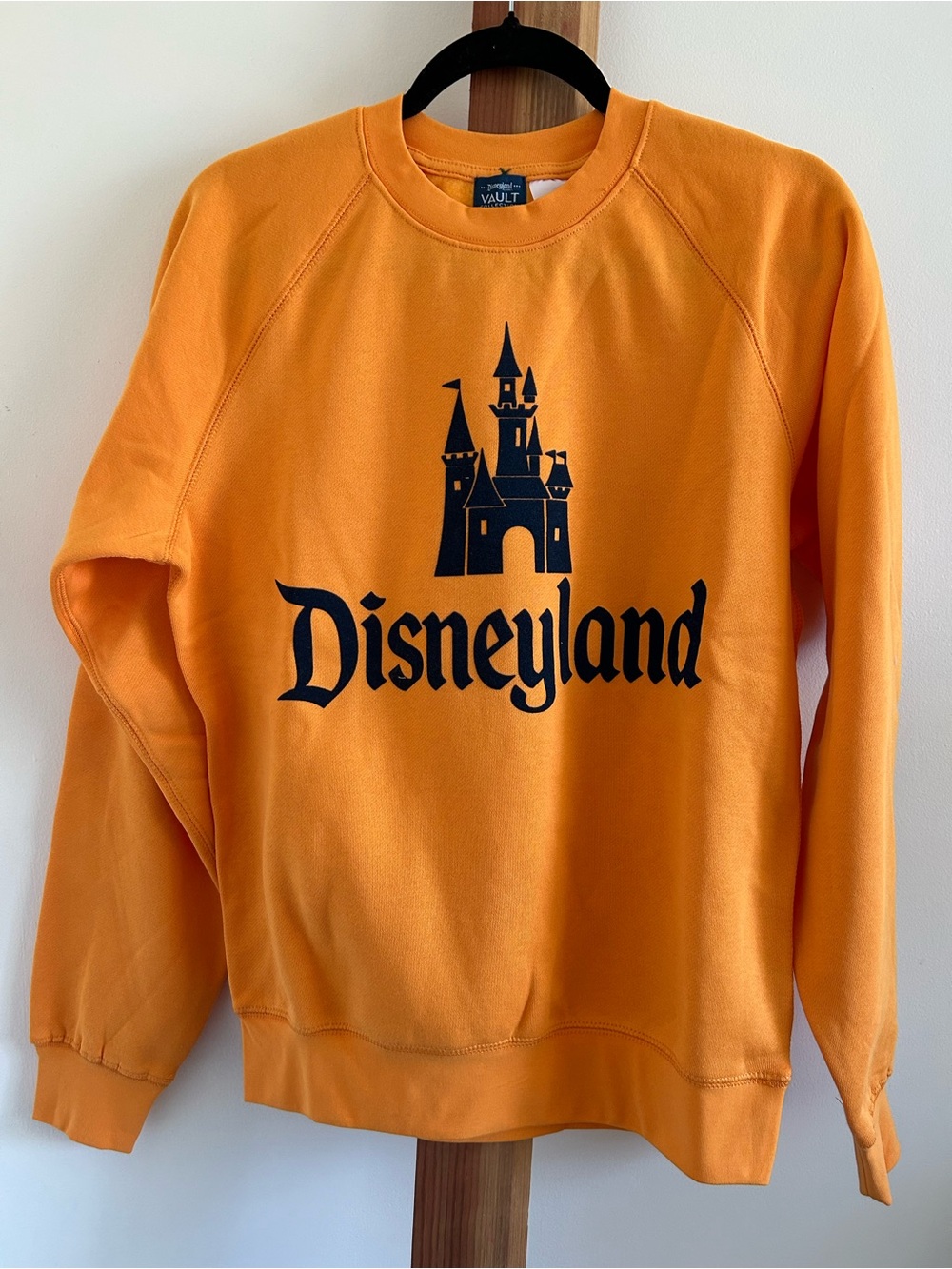 Disney Orange Disneyland Castle Crewneck Sweatshirt